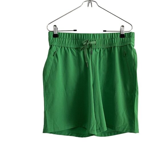 Chicos Zenergy Women Sz 00 US 2 Green Lightweight Stretch 7” UPF Shorts NWOT - Picture 1 of 7